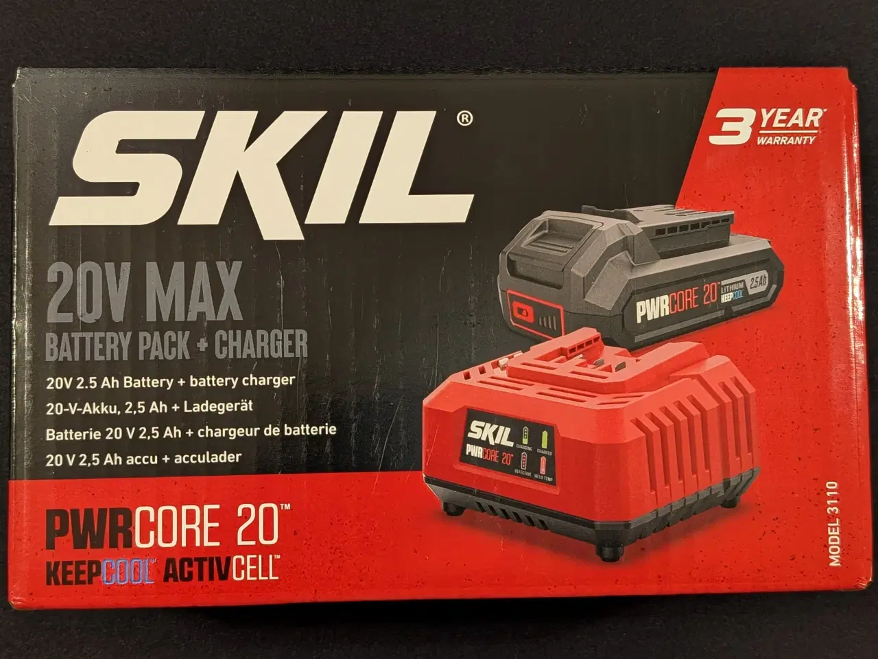 Billede 1 - Uåbnet SKIL Batteri & Lader.