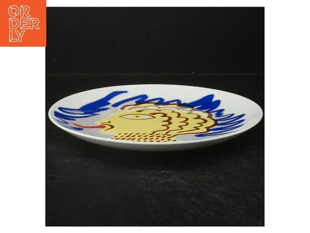 Billede 3 - Dekorativ tallerken med kunsttryk fra Gyrr og Gæster (str. Ø. 25 cm)Nr1/50 -