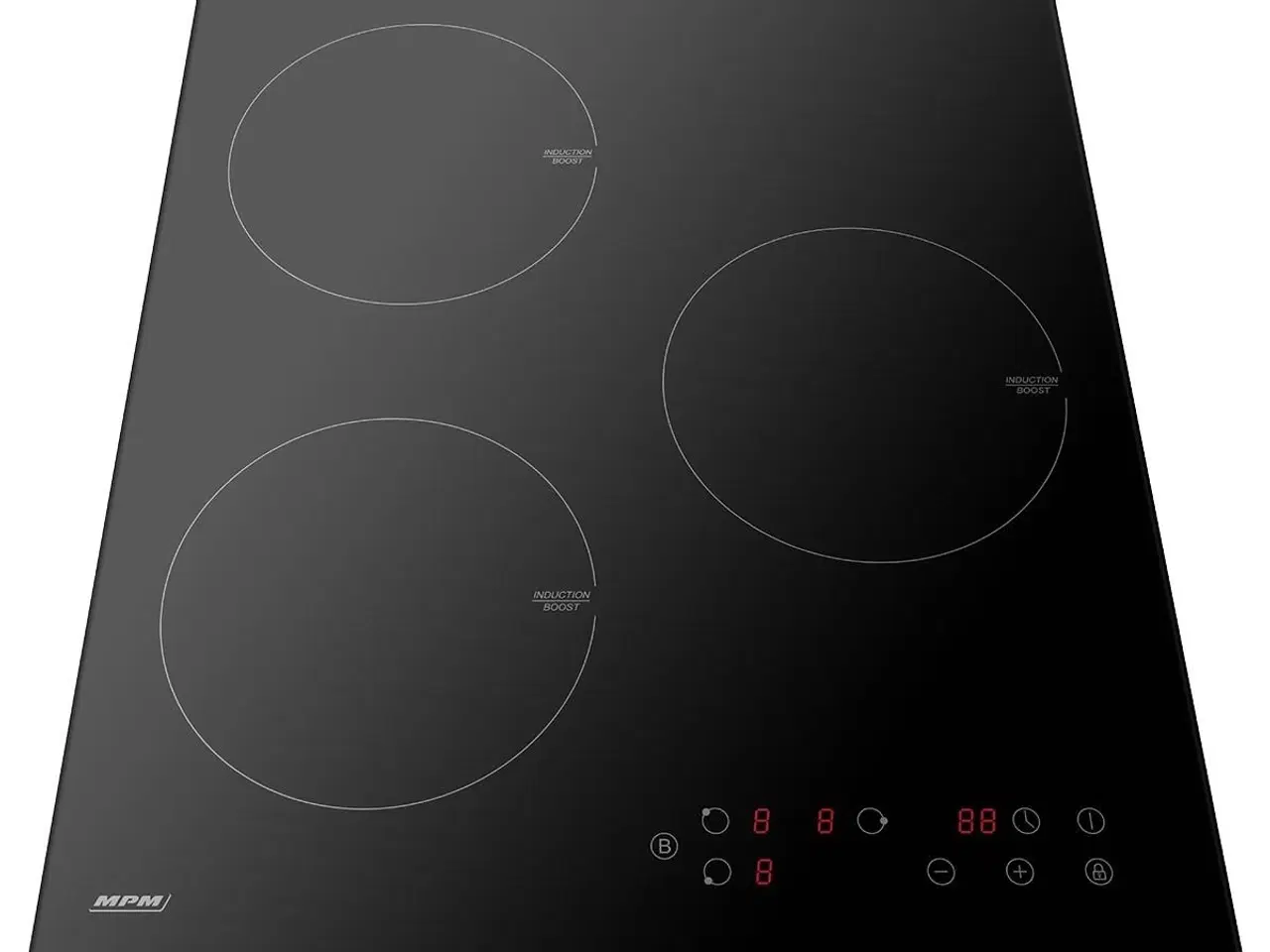 Billede 3 - Induktionskogeplade MPM 45 cm - 3 zoner, touch, timer