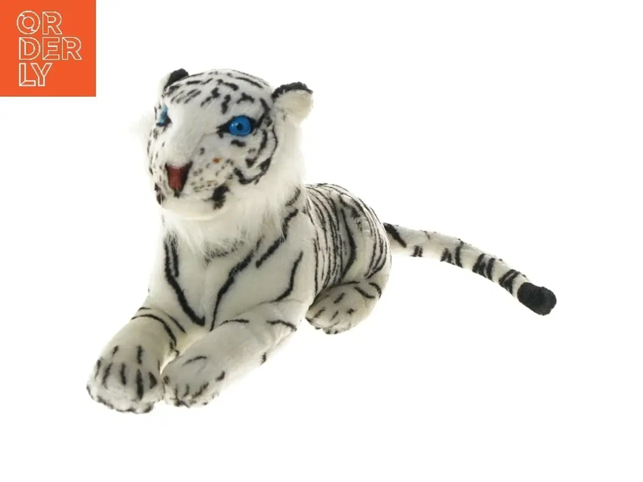 Billede 1 - Hvid tiger tøjdyr (str. 35 cm)