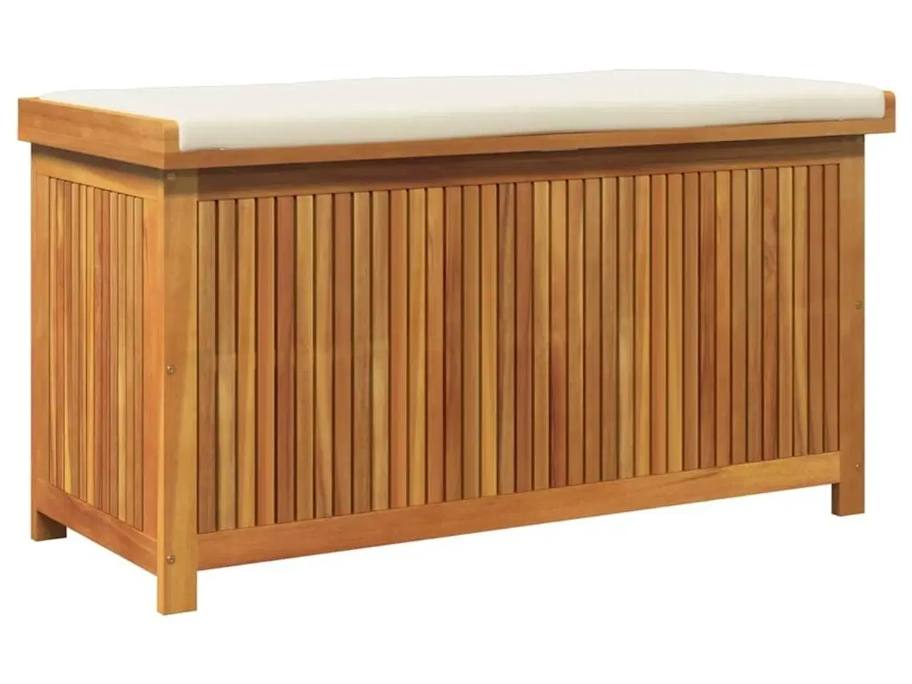 Billede 2 - Udendørs hyndeboks 113x50x60,5 cm massivt akacietræ