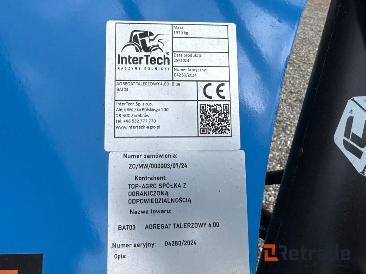Billede 5 - Intertech 4m. Disc harve med lift