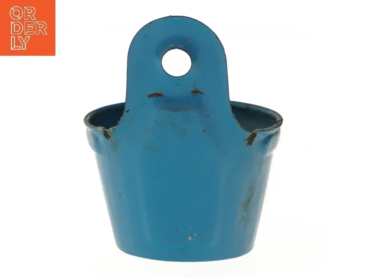 Billede 3 - Blå sæbeholder i emalje (str. 20x16 cm)