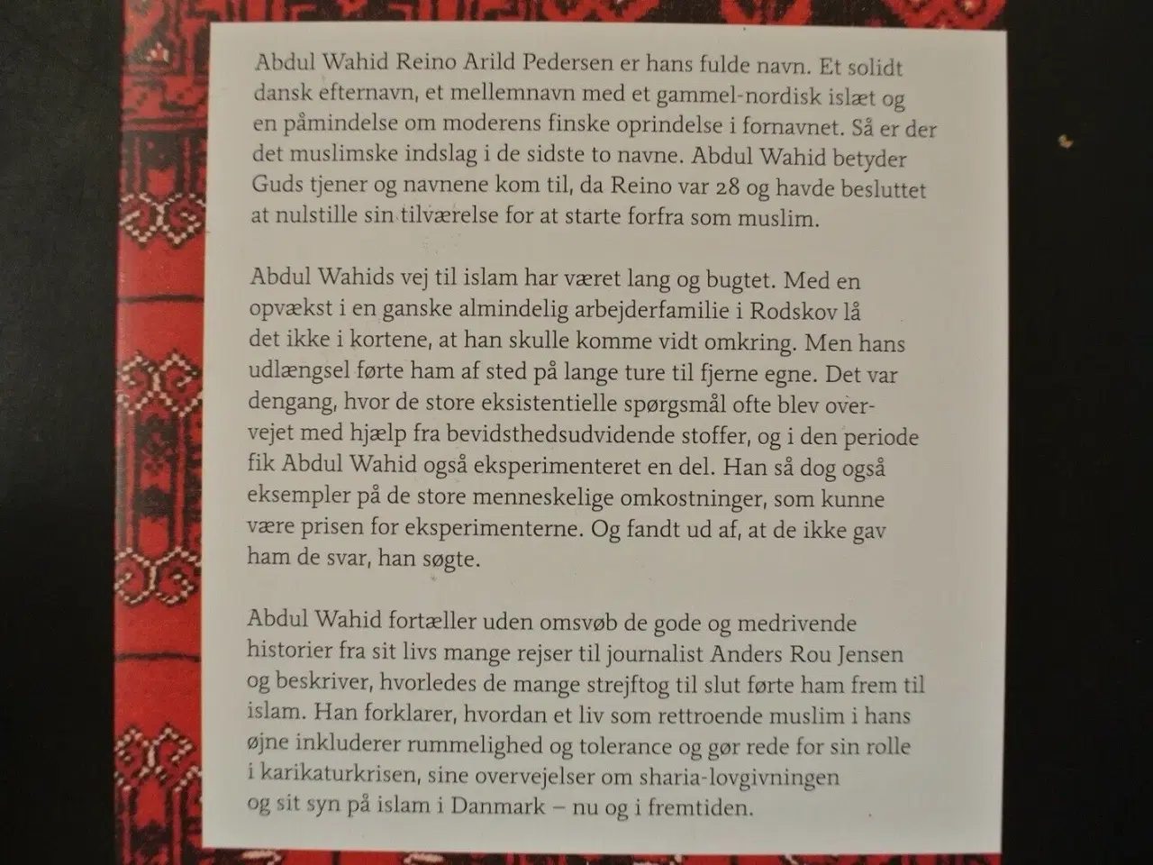 Billede 3 - islam på jysk abdul wahid pedersen, Af anders rou 