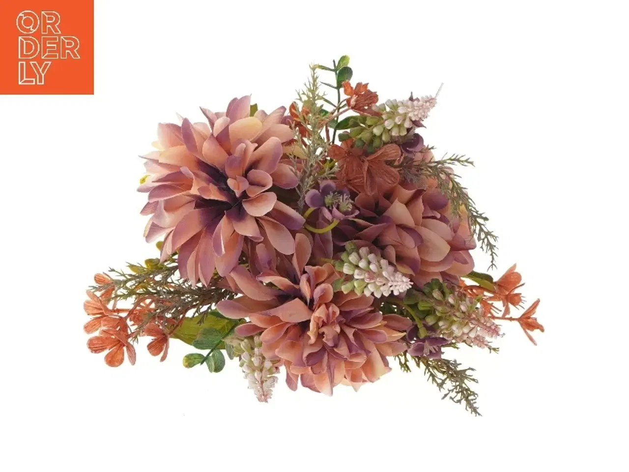 Billede 3 - Dekorativ buket af kunstige blomster (str. 31 cm)