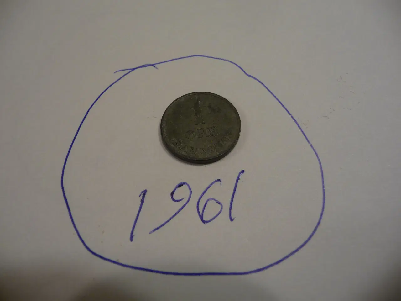Billede 1 - mønt 1 øre fra 1961