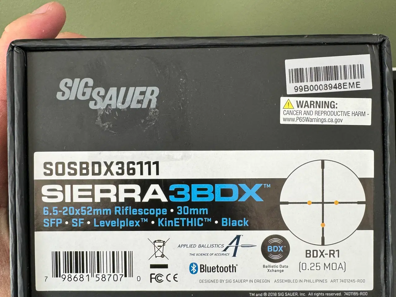 Billede 3 - Sigtekikkert fra Sig Sauer Sierra 3 BDX