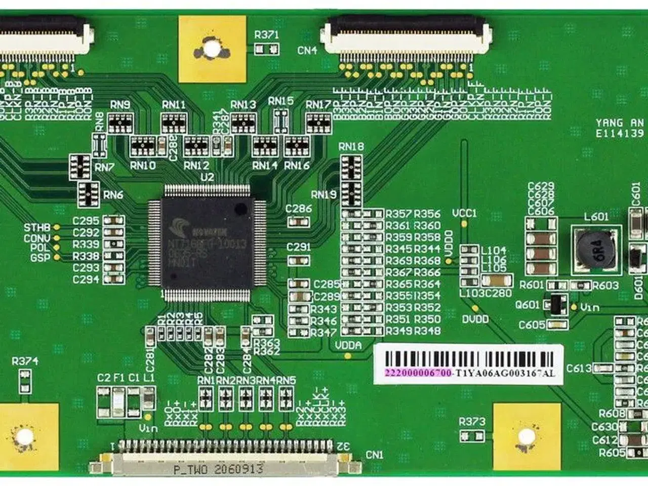 Billede 1 - T-Con Board AU Optronics LCD Controller printkort