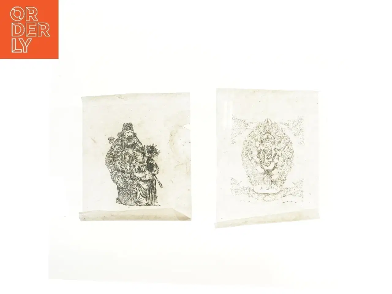 Billede 1 - Dekorative ruller med trykt kunst (str. 50,5x32 cm)