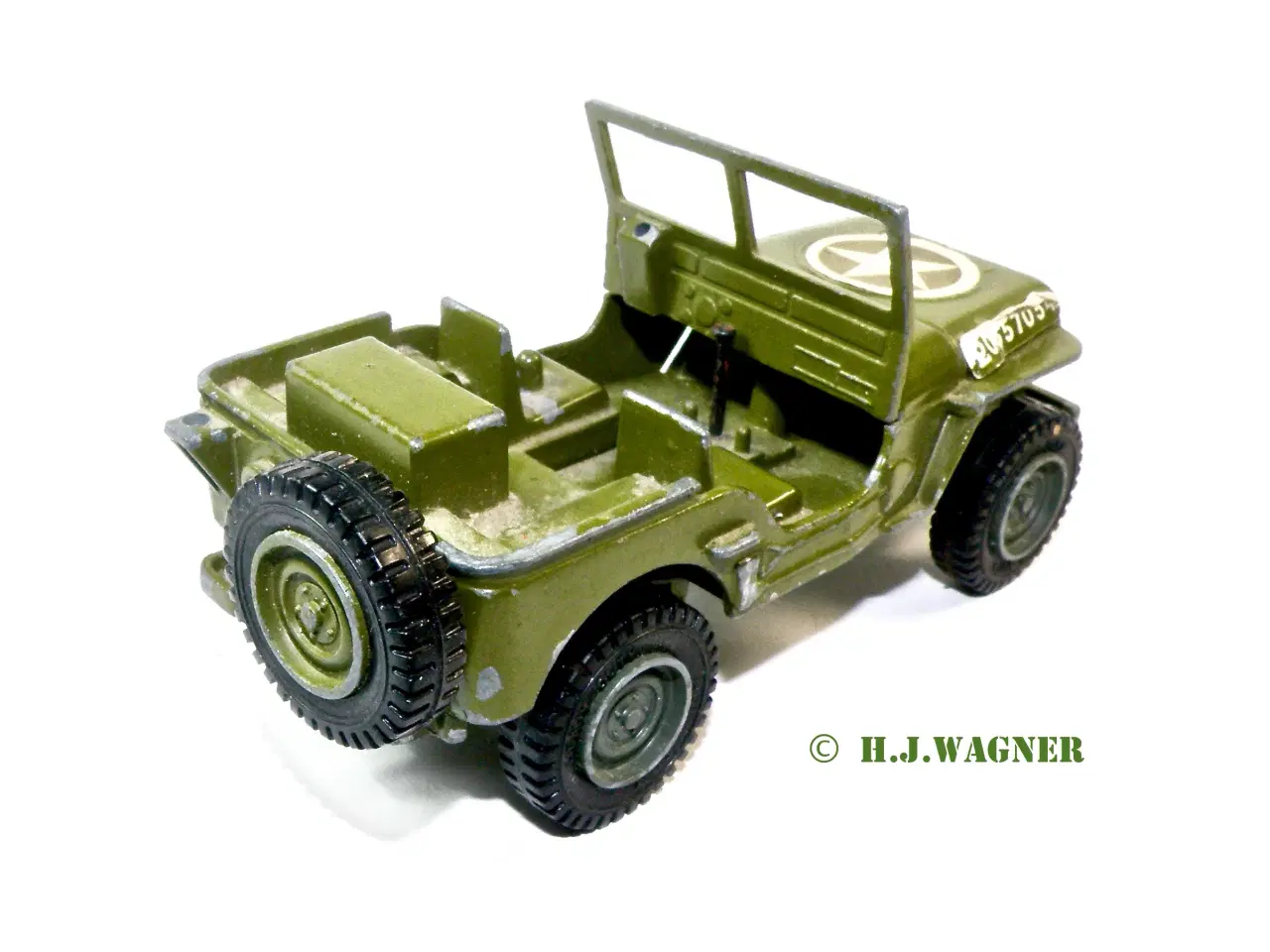 Billede 3 - DINKY TOYS - US-Jeep - No. 615 - skala 1:32