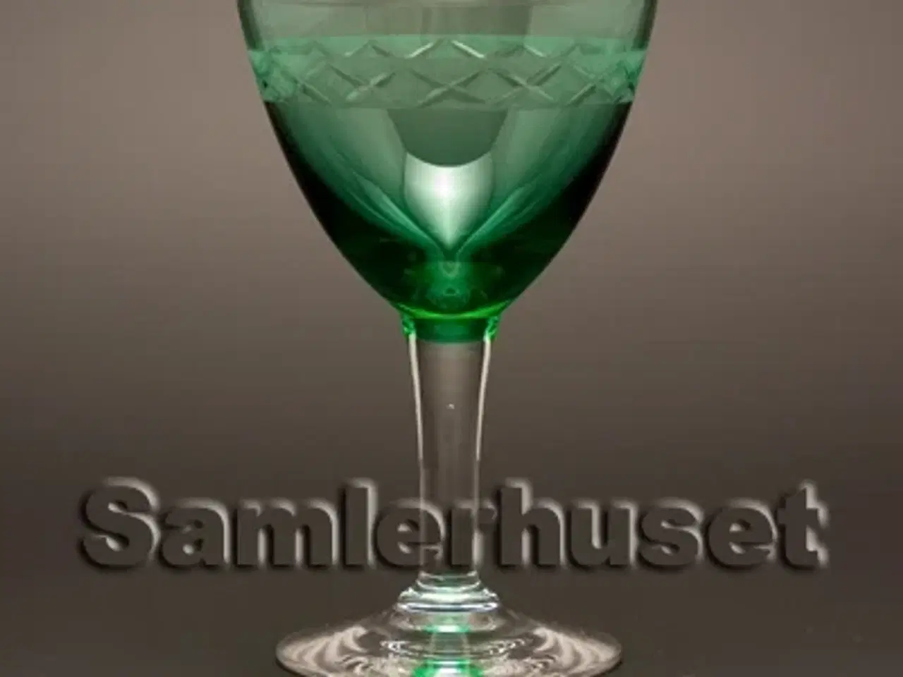 Billede 1 - Ejby Hvidvinsglas, grøn. H:120 mm.