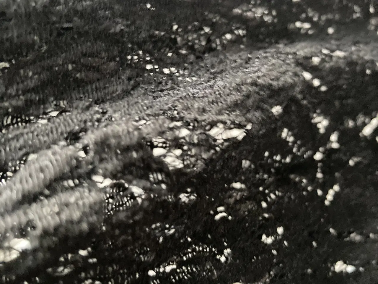 Billede 4 - Sort skjorte med blonder str. L