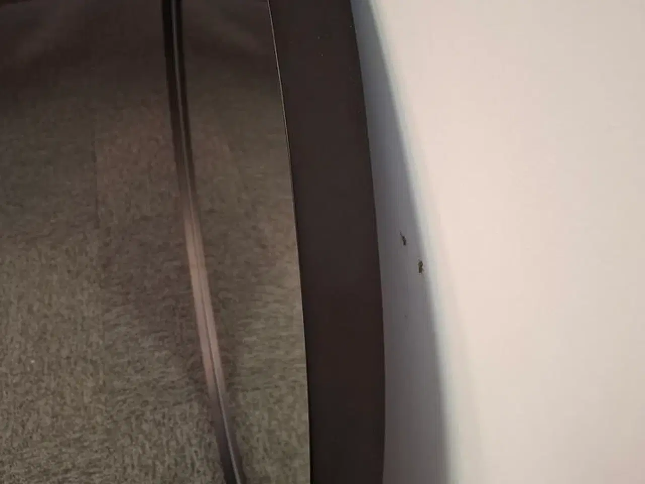 Billede 1 - Sort Rund Spejl med lys og spejlafdugger 900mm