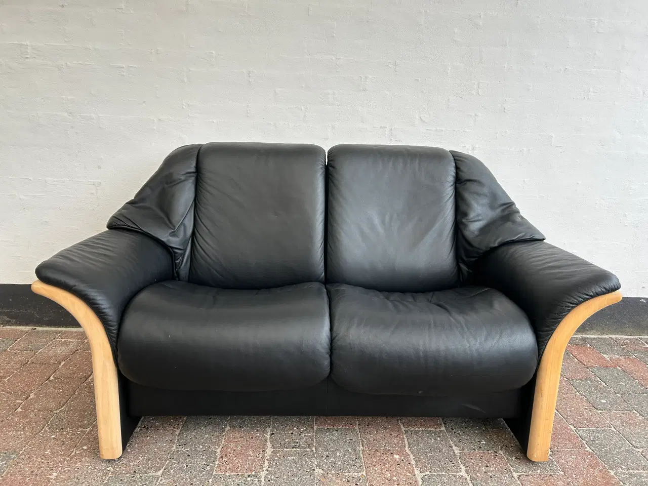 Billede 1 - Stressless 2-personers lædersofa