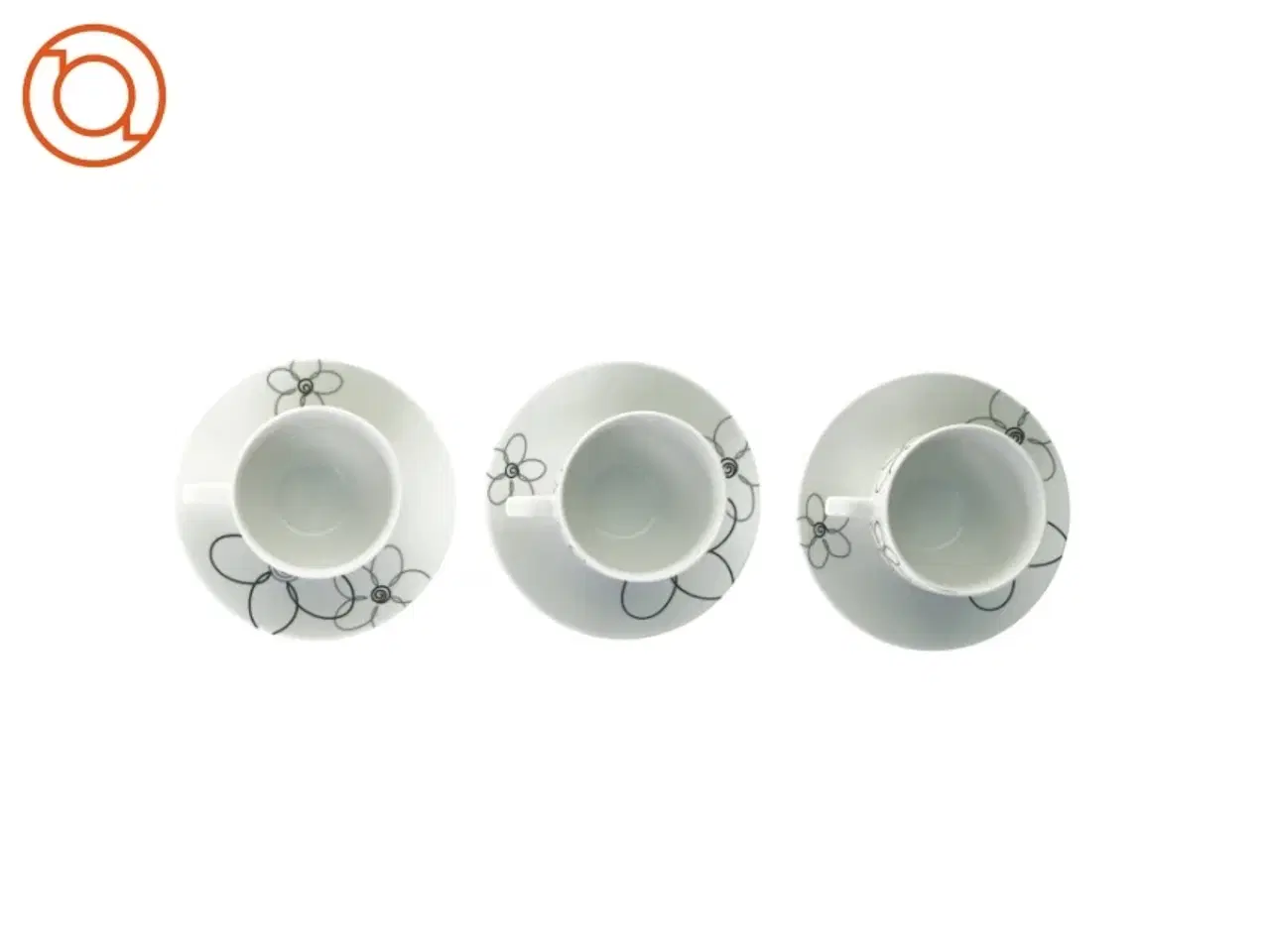 Billede 3 - Kaffekopper med underkopper (str. Underkop 15 cm kop 7 x 8 cm)
