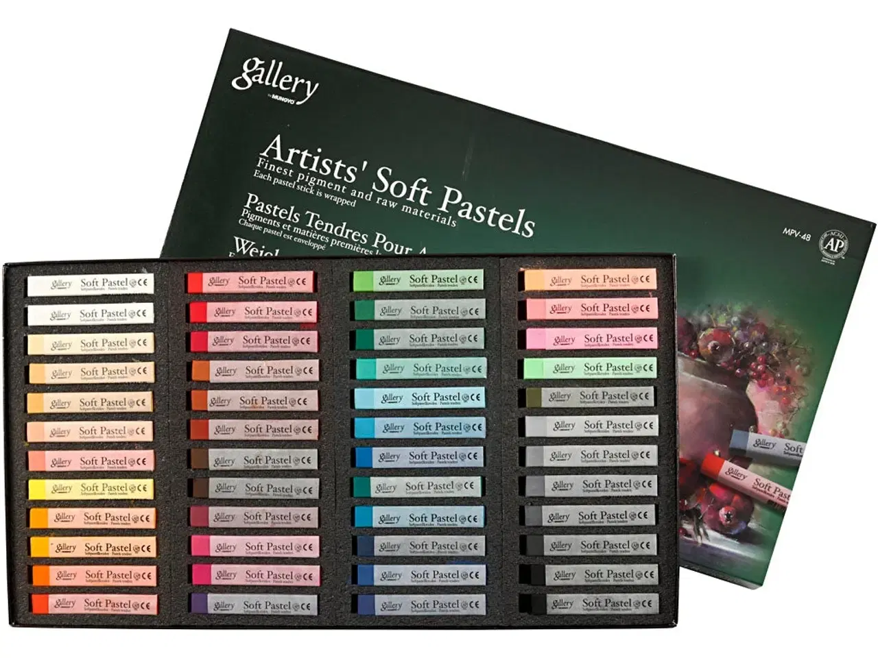 Billede 1 - Gallery Tørpastel - 48 Assorterede Farver, 6,5 cm