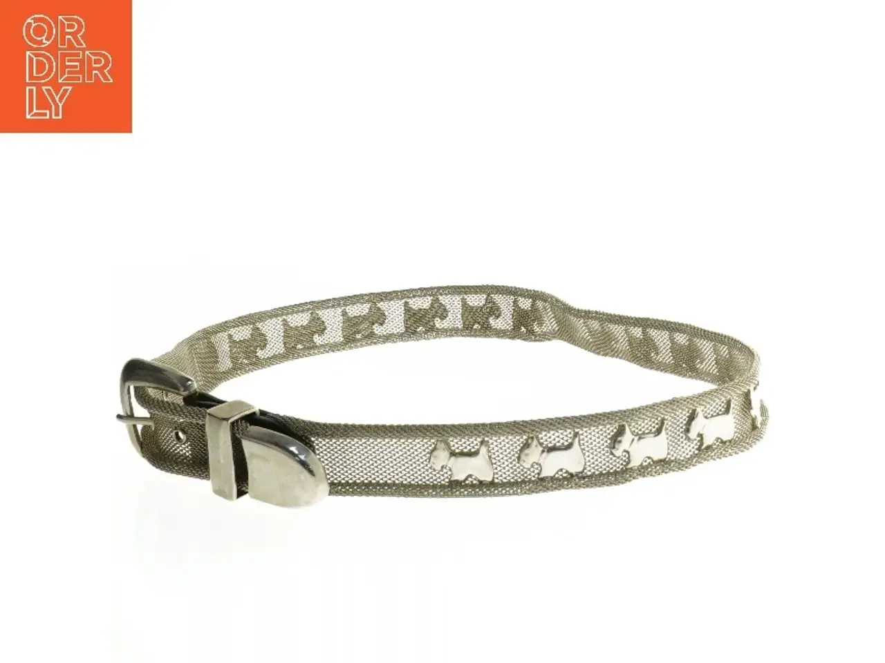 Billede 1 - Metalbælte medhundemønster (str. 100 cm)