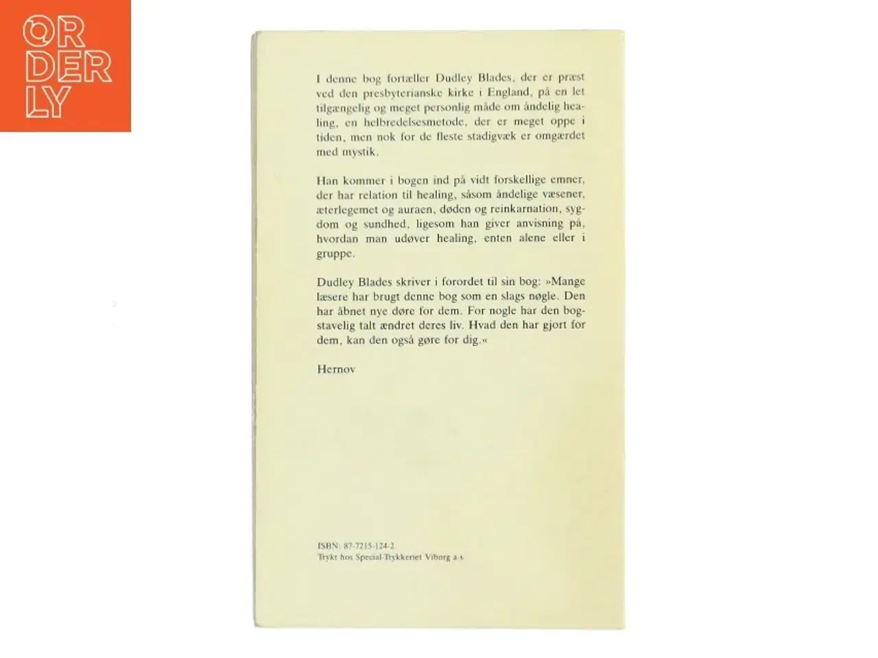 Billede 1 - HEALING - kraften i den lette berøring af Dudley Blades (Bog)