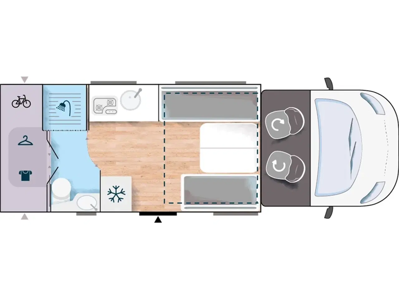 Billede 30 - 2018 - Chausson Titanium 640   Stor motor automatgear - bemærk det lave km tal