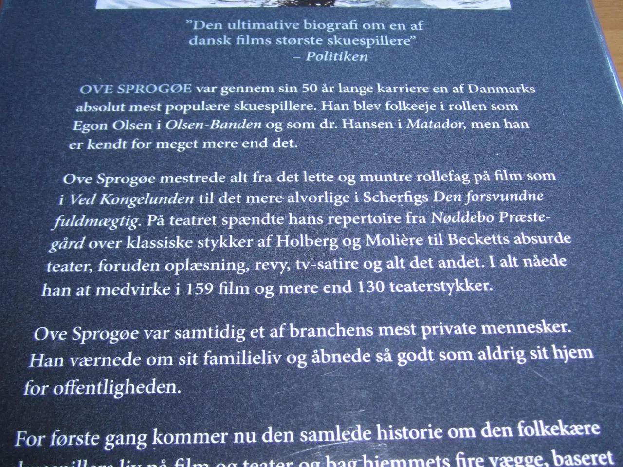 Billede 2 - Biografi. OVE SPROGØE.