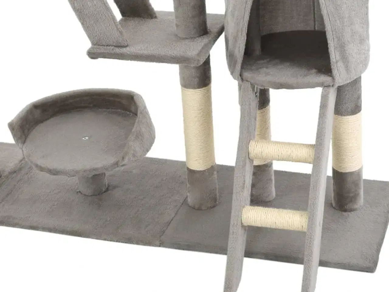 Billede 7 - Kradsetræ til katte med sisal-kradsstolper 230-250 cm grå