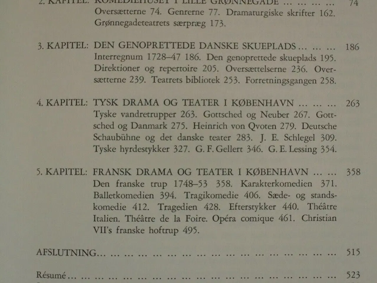 Billede 2 - studier over europæisk drama i danmark 1722-1770 ,