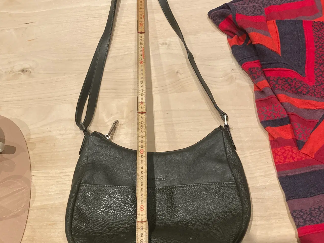 Billede 9 - Olivengrøn skindtaske fra Fratelli