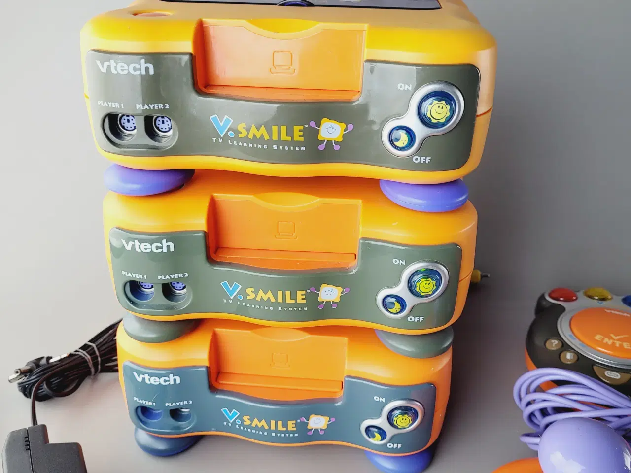 Billede 3 - ⭐️: 3 stk. Vtech V.Smile konsoller + tilbehør