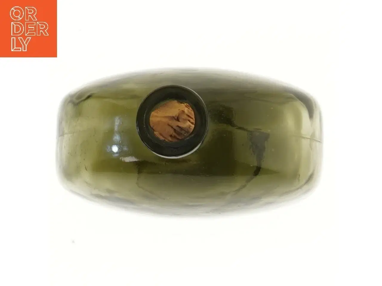 Billede 2 - Rund glasflaske med prop (str. 17,5 cm)