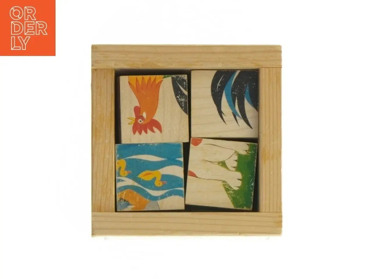 Billede 2 - Træpuslespil (str. 10 x 10 x 5 cm)