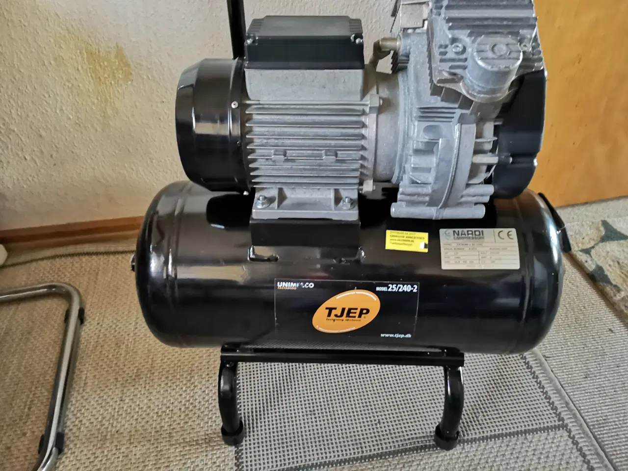 Billede 9 - Tjep Kompressor, 25/240-2, Med 20 m slange,25 l ,1