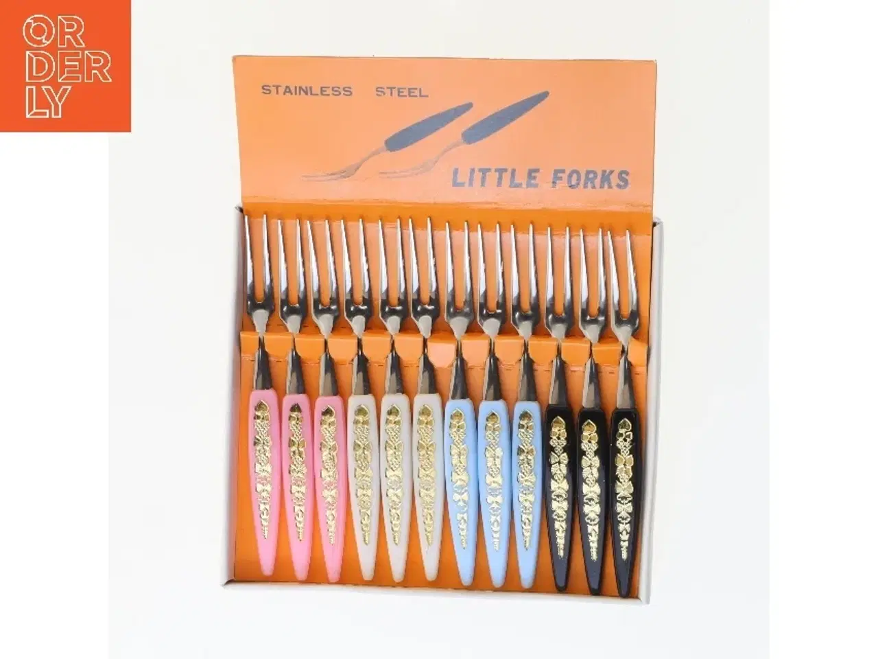 Billede 1 - Stænkgaffelsæt i rustfrit stål (str. 12 styk, 10 cm)