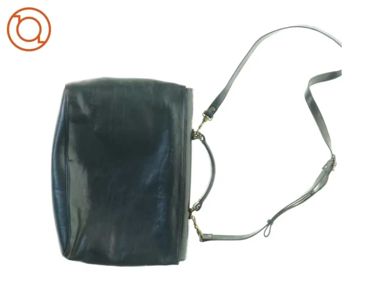 Billede 4 - Stor Læder Mappe Taske med håndtag og aftagelig Crossbody Rem fra Adax (str. 40 x 28 cm)