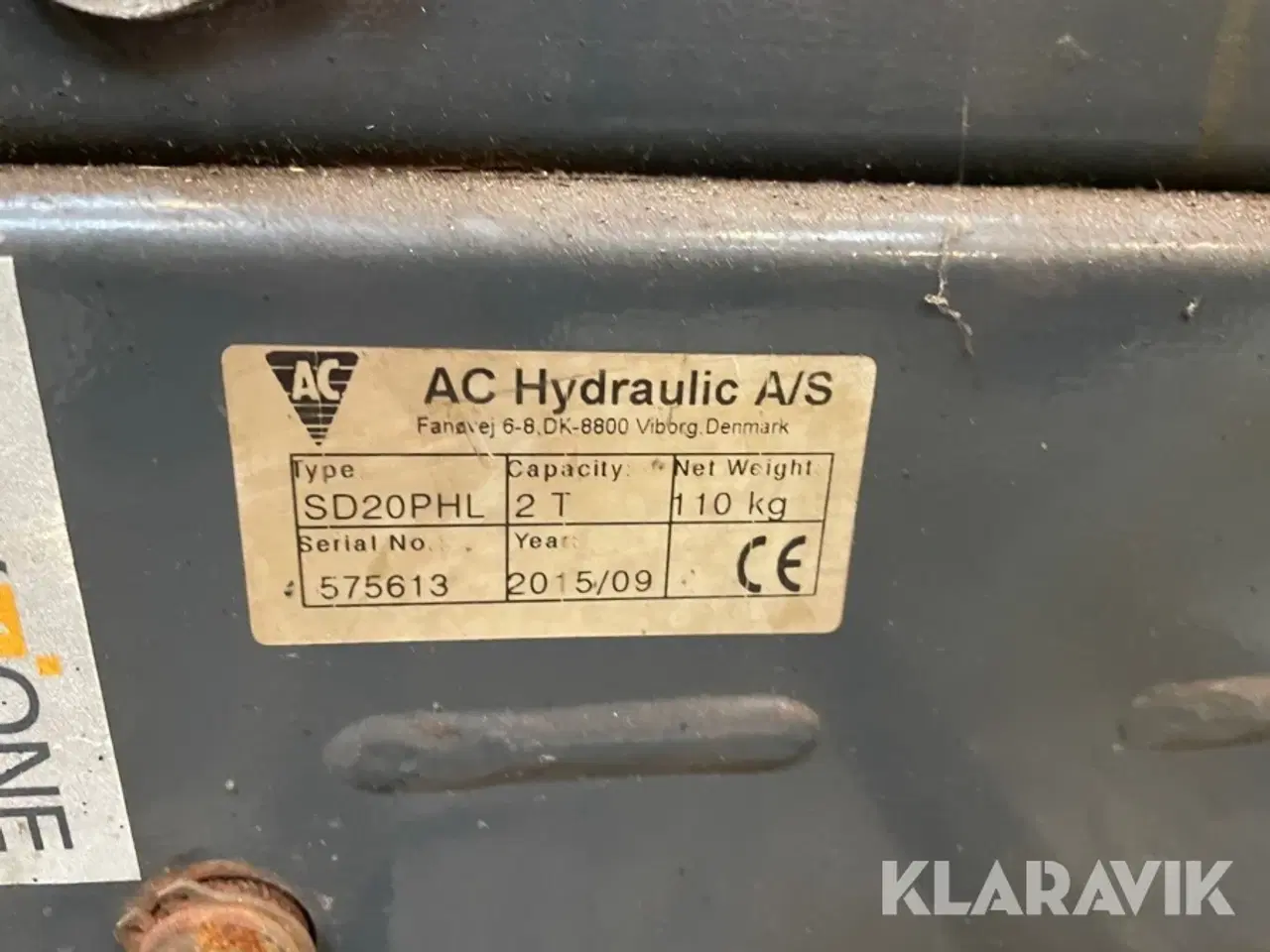 Billede 5 - Donkraft til 4 Søjlelift AC-Hydraulic SD20PHL