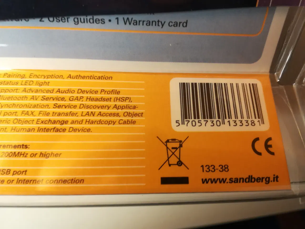 Billede 5 - Sandberg USB to Bluetooth 2.0 Class 1 Link        