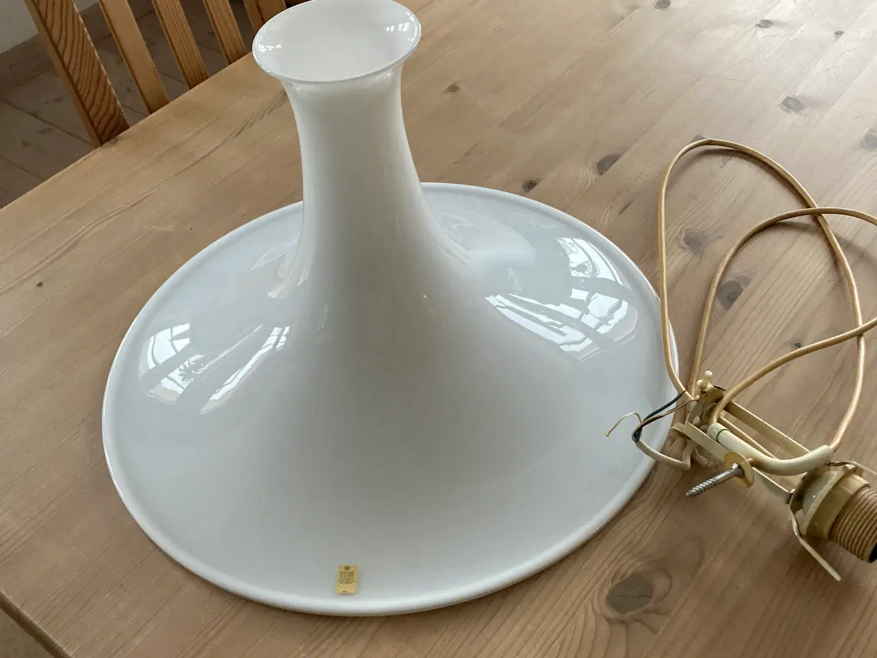 Billede 1 - Holmegaard mandarin lampe