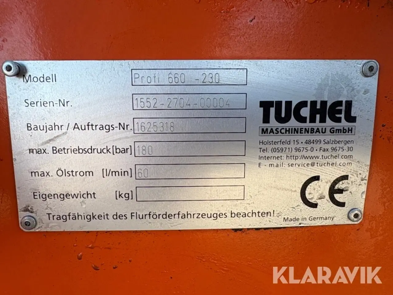 Billede 7 - Kost Tuchel Profi 660-230 med vand og opsamling