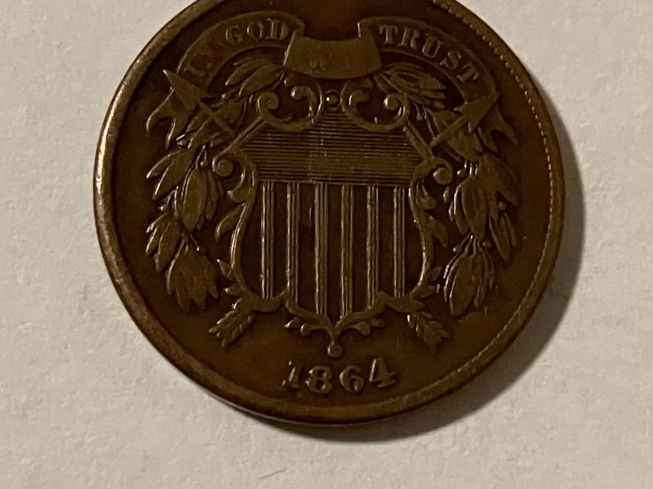 Billede 2 - 2 Cents 1864 USA