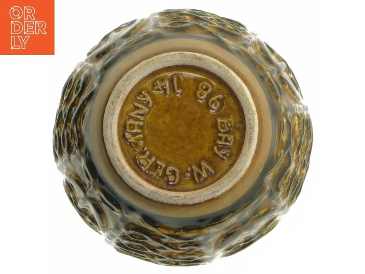 Billede 3 - Keramisk vase med mønstret design fra Bay W.GERMANY (str. 15 cm)