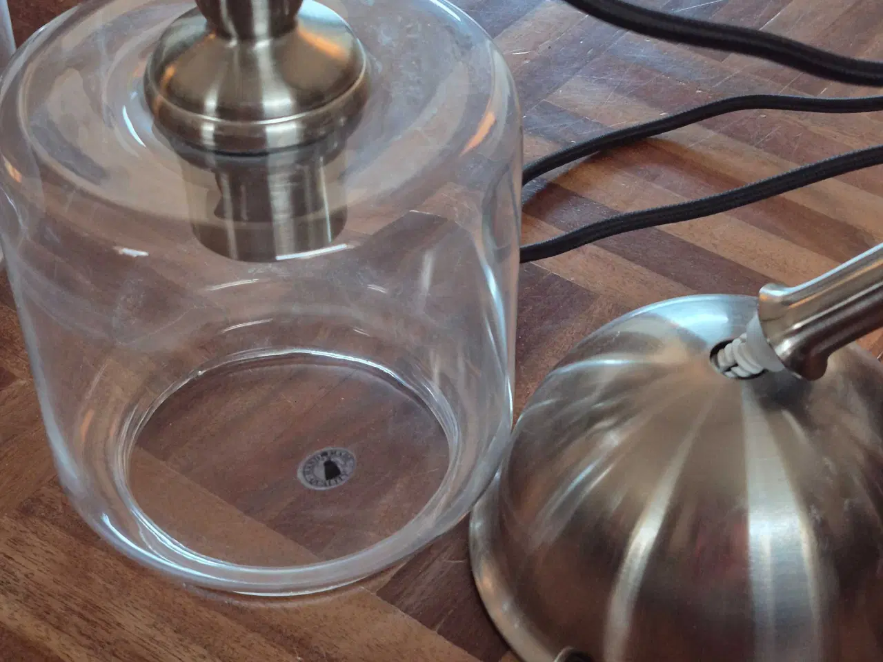 Billede 2 - 2 stk home made glaslamper