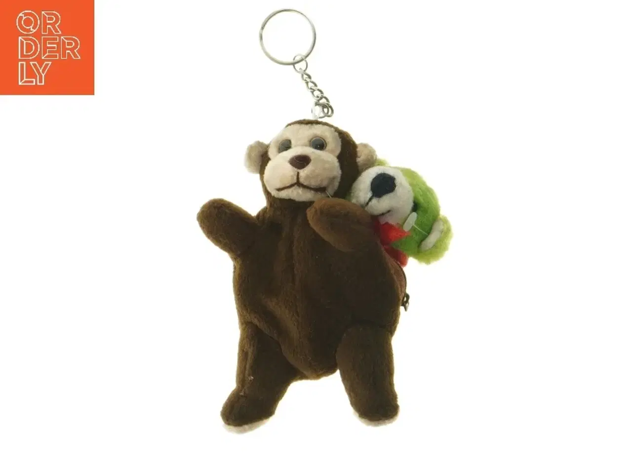 Billede 1 - Nøglering med bamse fra Una Form (str. 14,5 cm)