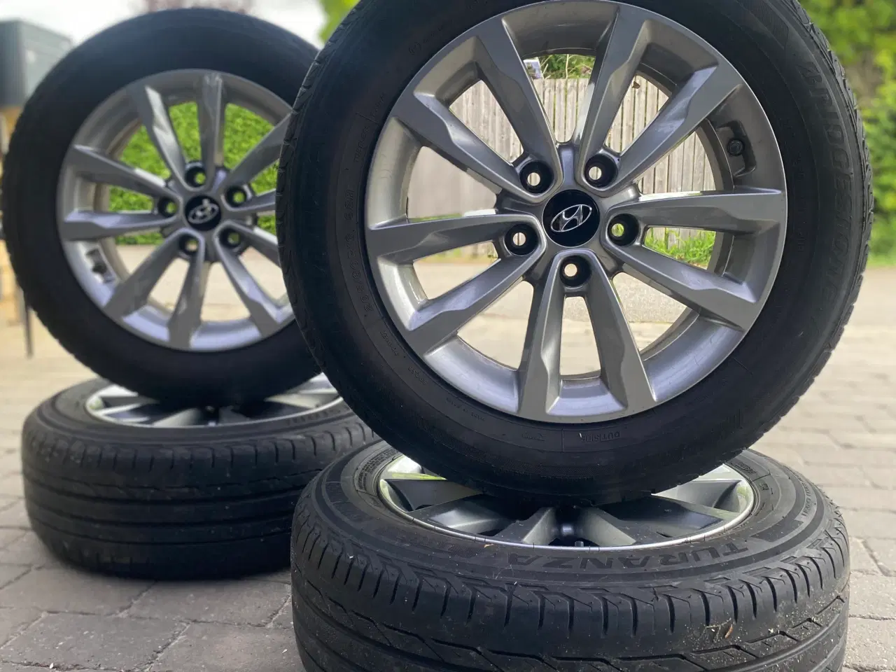 Billede 1 - Originale Hyundai hjul 16” med Tpms og sommerdæk 