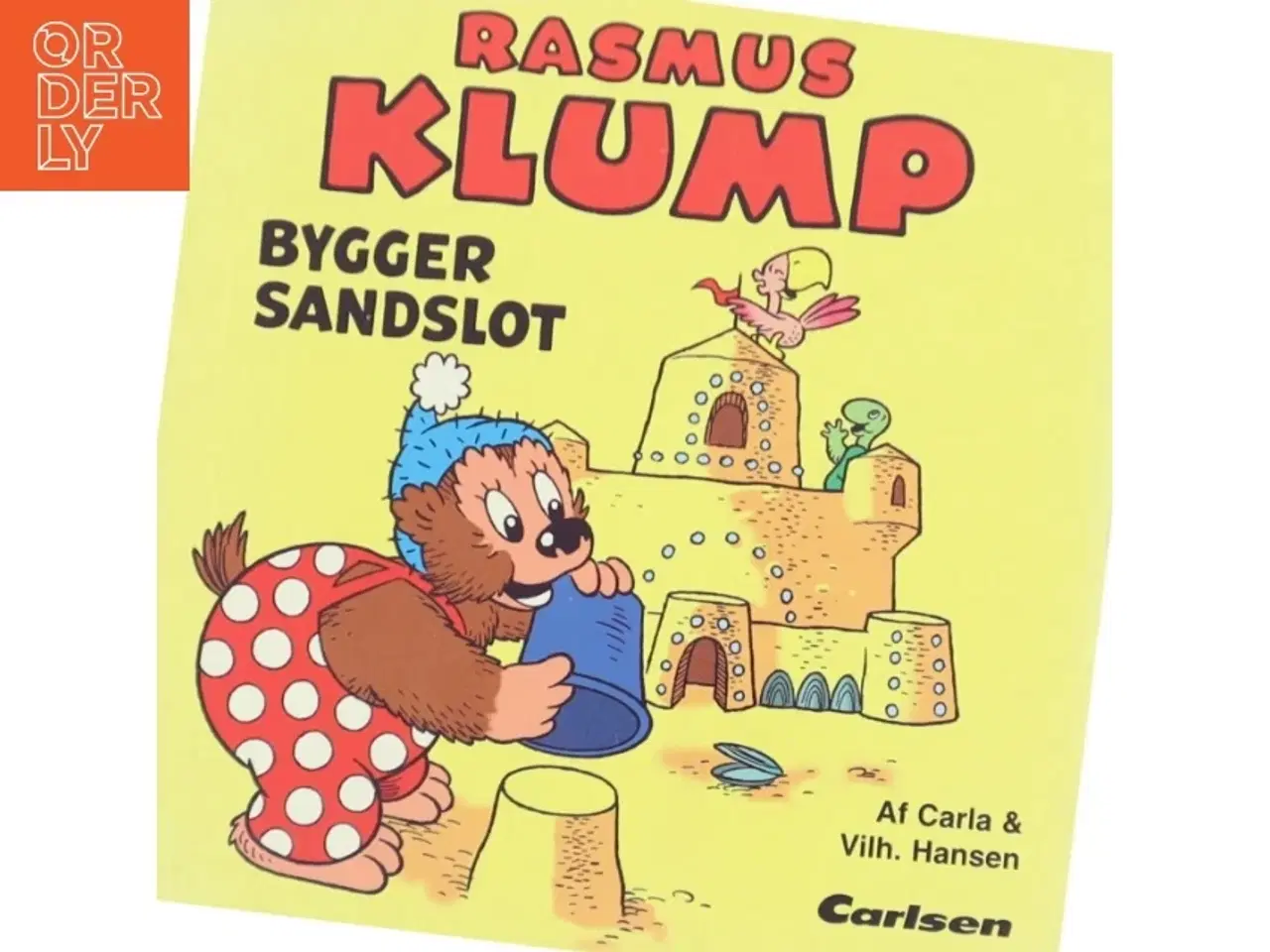 Billede 1 - Rasmus Klump bygger sandslot af Carla Hansen (Bog)
