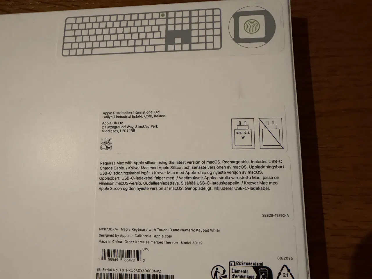 Billede 2 - Magic Keyboard with Touch ID and Numeric Keypad 