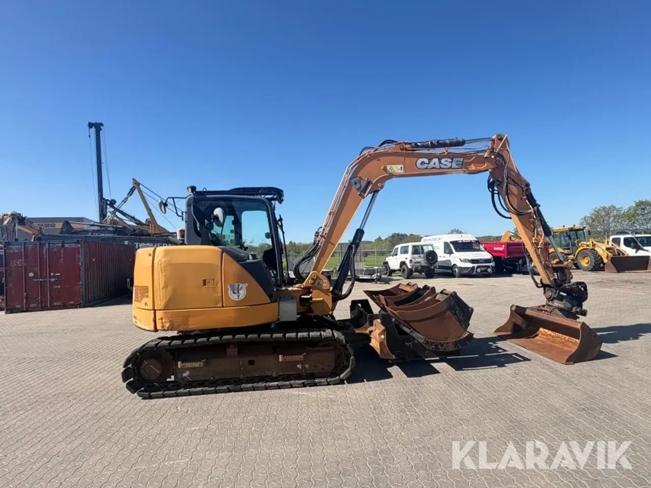Billede 7 - Gravemaskine Case CX80C med skovlpakke