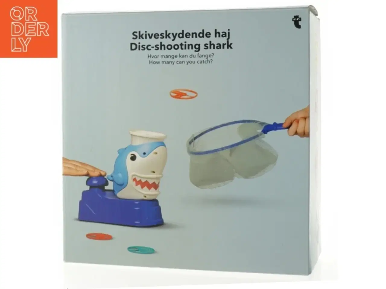 Billede 1 - Skiveskydende haj legetøj fra Tiger (str. 21 x 19 cm)