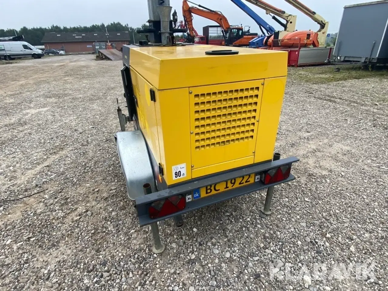 Billede 12 - Generator Atlas Copco QLT H50 med lystårn 9 meter