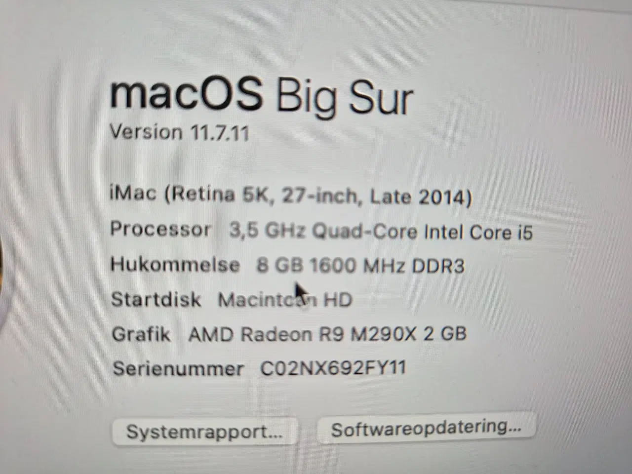 Billede 3 - IMAC 27-INCH (RETINA 5K)