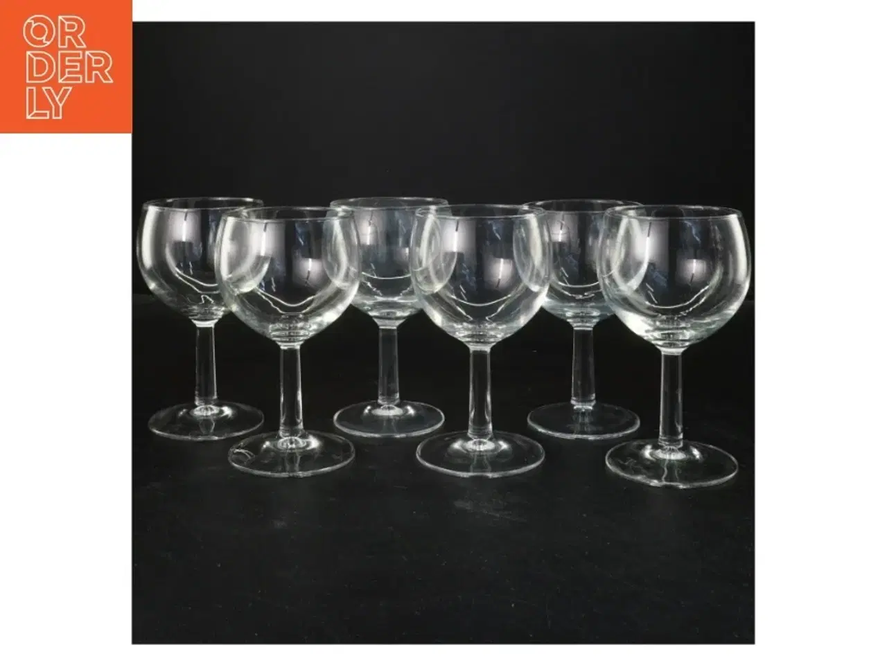 Billede 2 - Sæt af 6 glasset vinglas (str. 14x7 cm)