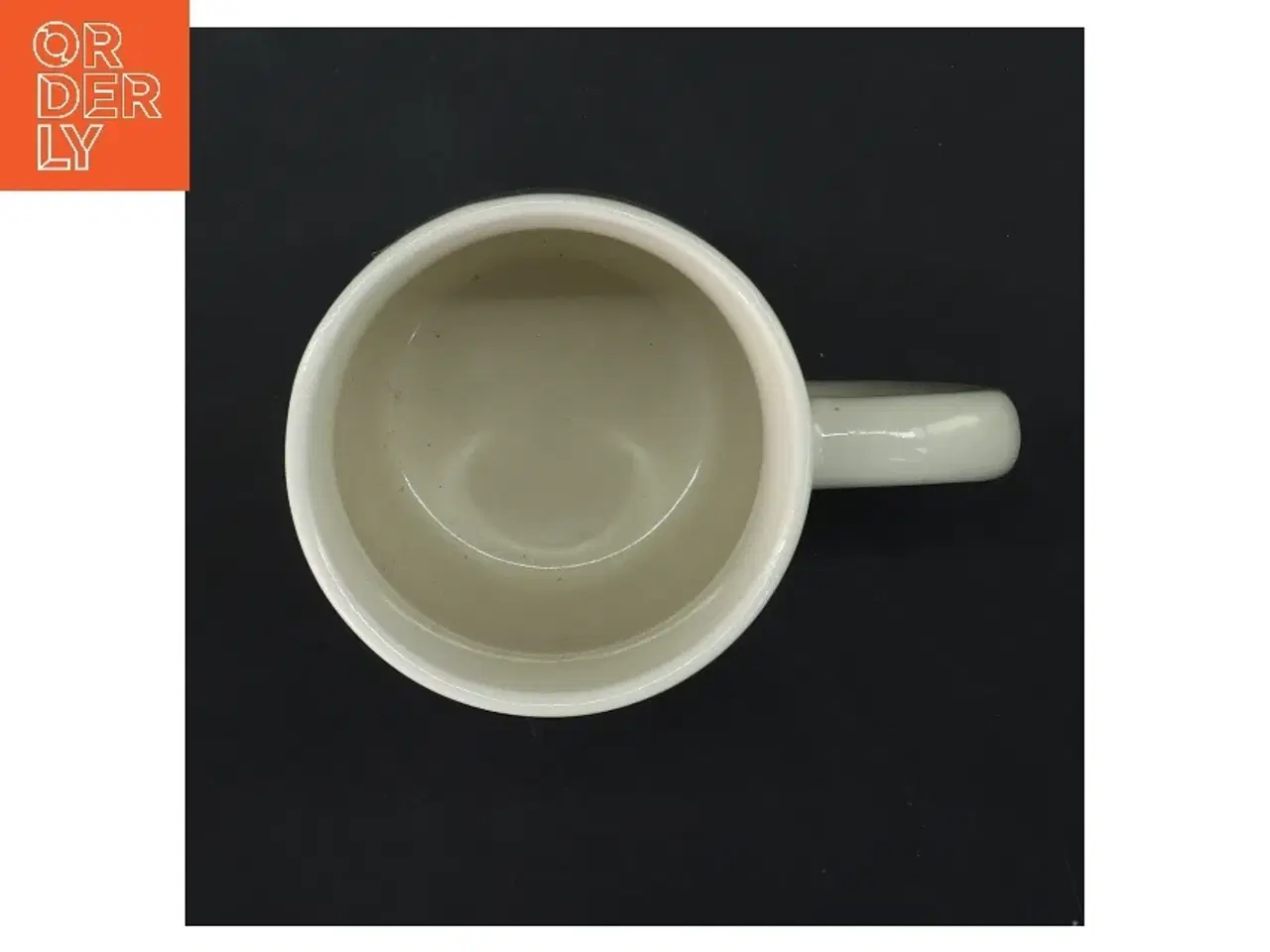 Billede 3 - Hvid krus med rensdyrmotiv (str. Ø 8 cm længde 11 cm)